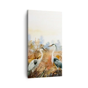 Bild auf Leinwand - Leinwandbild - Wohin im Herbst? - 45x80 cm