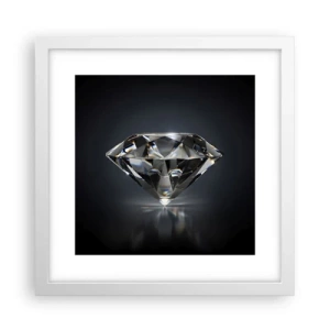 Poster in einem weißen Rahmen - Beste Freundin - 30x30 cm