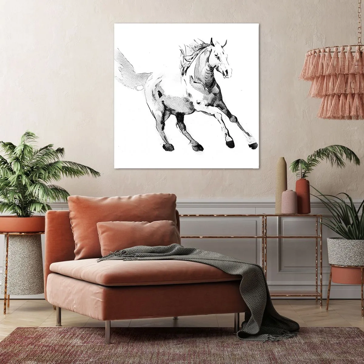 Bild auf Leinwand - Leinwandbild - Ungezähmte Seele - 60x60 cm