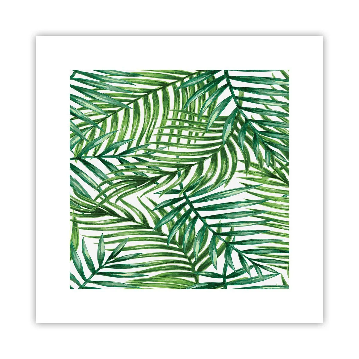 Poster - Unter dem grünen Baldachin - 30x30 cm