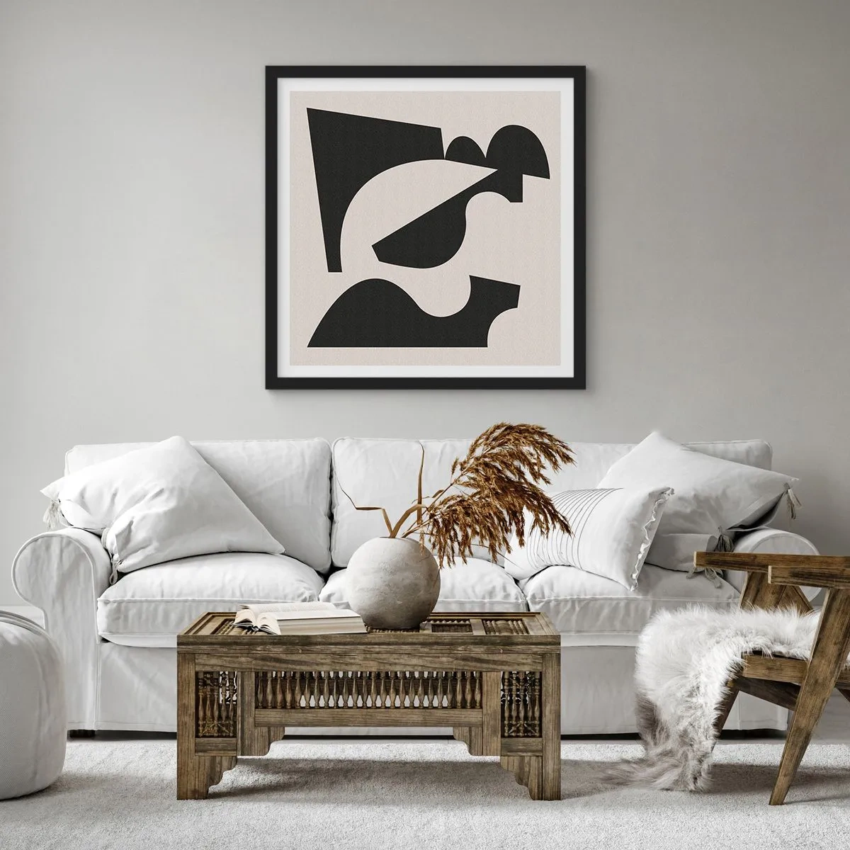 Poster in einem schwarzem Rahmen - Zum Selbstbauen - 40x40 cm