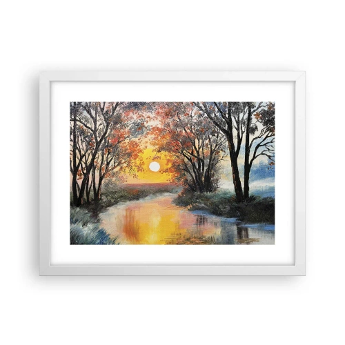 Poster in einem weißen Rahmen - Herbststimmung - 40x30 cm