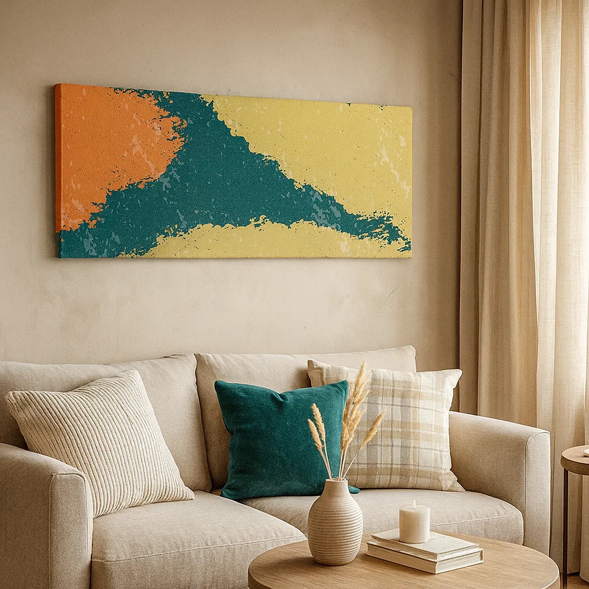 Bild auf Leinwand - Leinwandbild - Abstraktion – langsame Bewegung - 30x30 cm