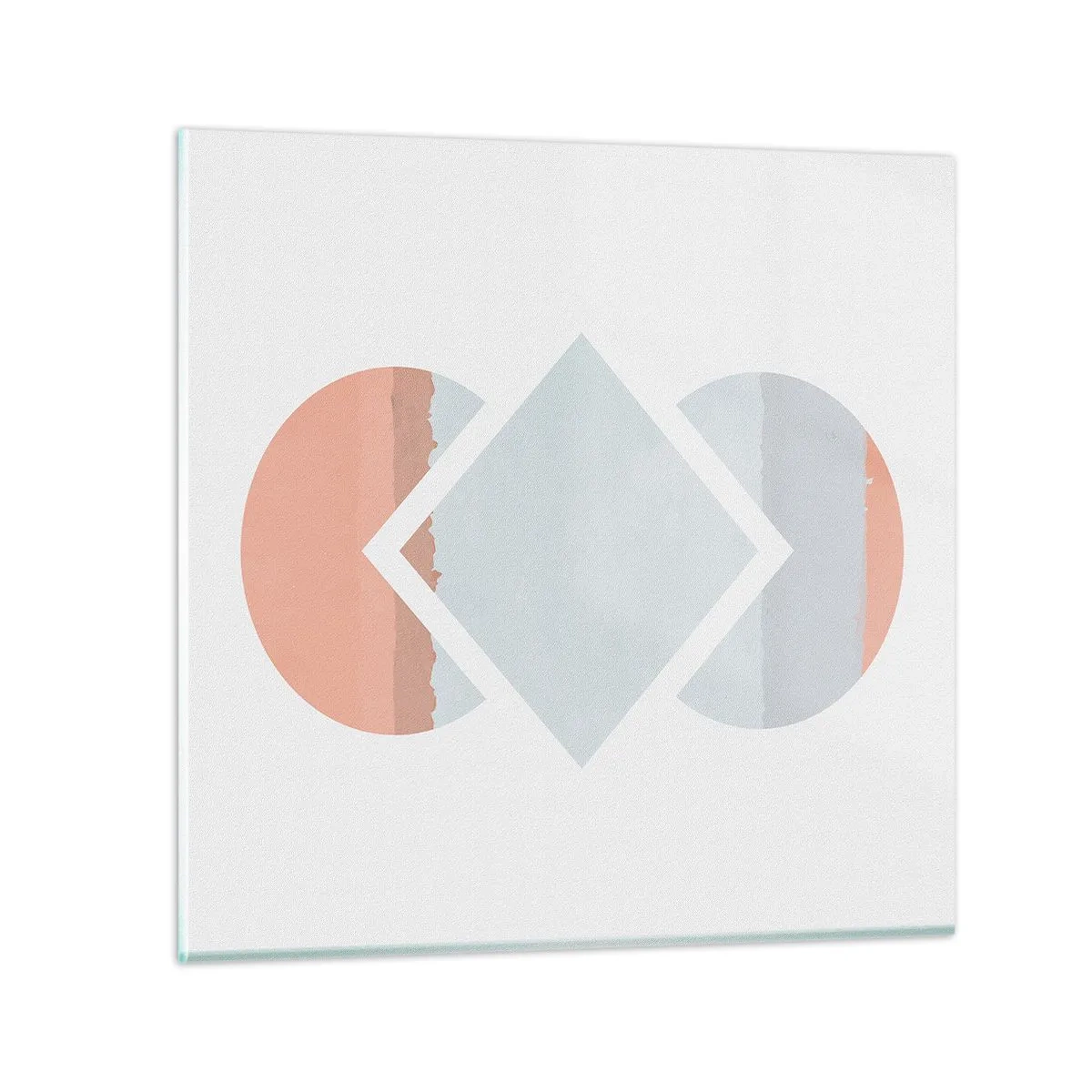 Glasbild - Bild auf glas - Die Situation ist klar - 40x40 cm