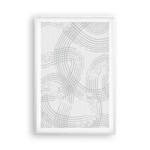 Poster in einem weißen Rahmen - Es gibt keinen einfachen Weg - 61x91 cm