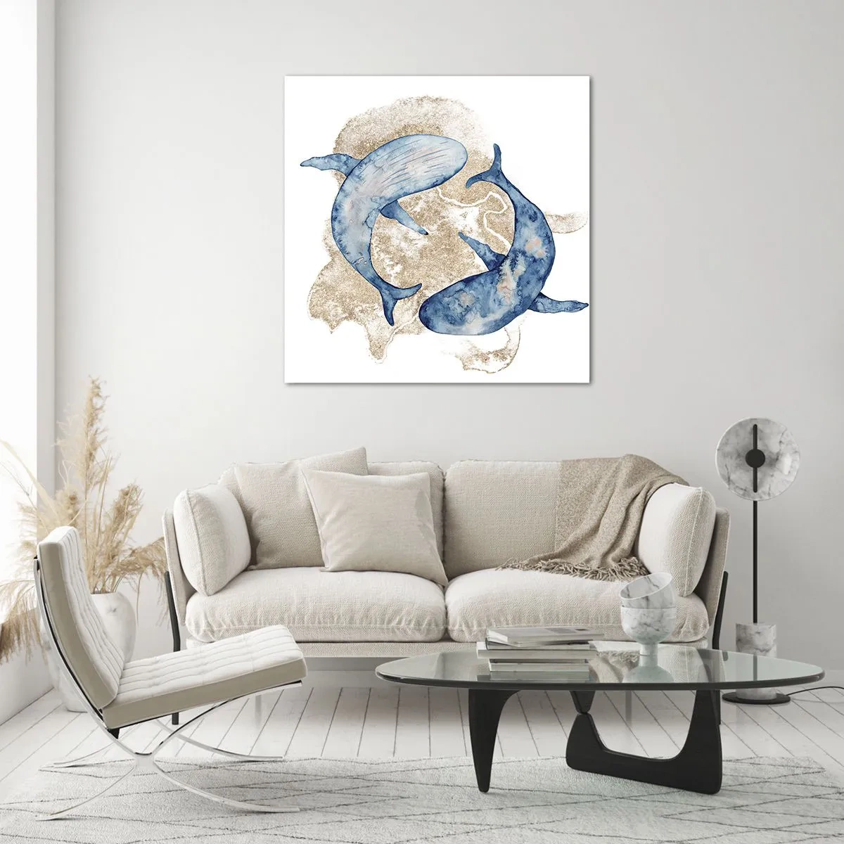 Glasbild - Bild auf glas - Freundschaft oder Liebe? - 40x40 cm