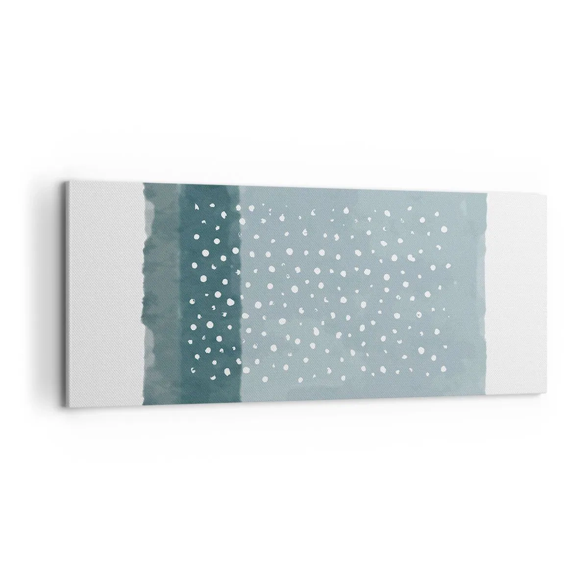Bild auf Leinwand - Leinwandbild - Auf Blau gewachsen - 100x40 cm