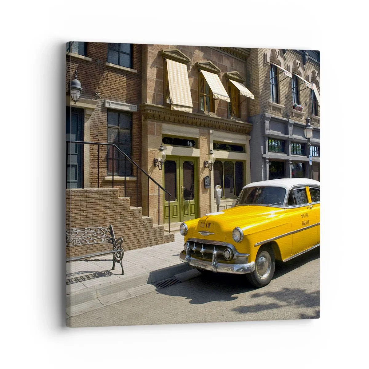 Bild auf Leinwand - Leinwandbild - Vor langer Zeit in Amerika - 40x40 cm