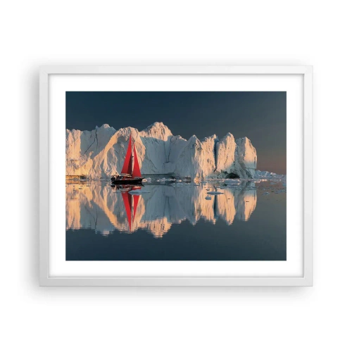 Poster in einem weißen Rahmen - Am Rande der Welt - 50x40 cm