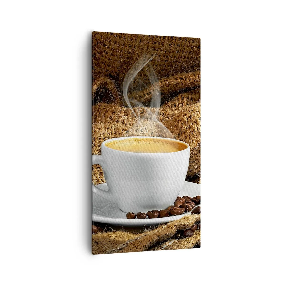 Bild auf Leinwand - Leinwandbild - Der Geruch von Mokka und die Dicke der Honigflüssigkeit - 55x100 cm