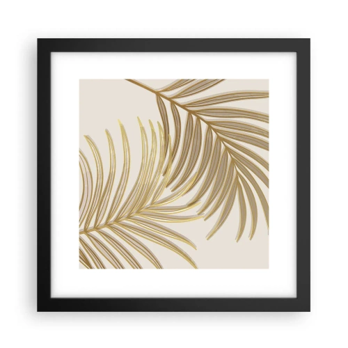 Poster in einem schwarzem Rahmen - Goldene Palme! - 30x30 cm