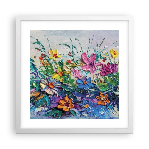 Poster in einem weißen Rahmen - Überhaupt kein Stillleben - 40x40 cm