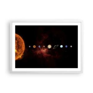 Poster in einem weißen Rahmen - Unsere Nachbarschaft - 70x50 cm