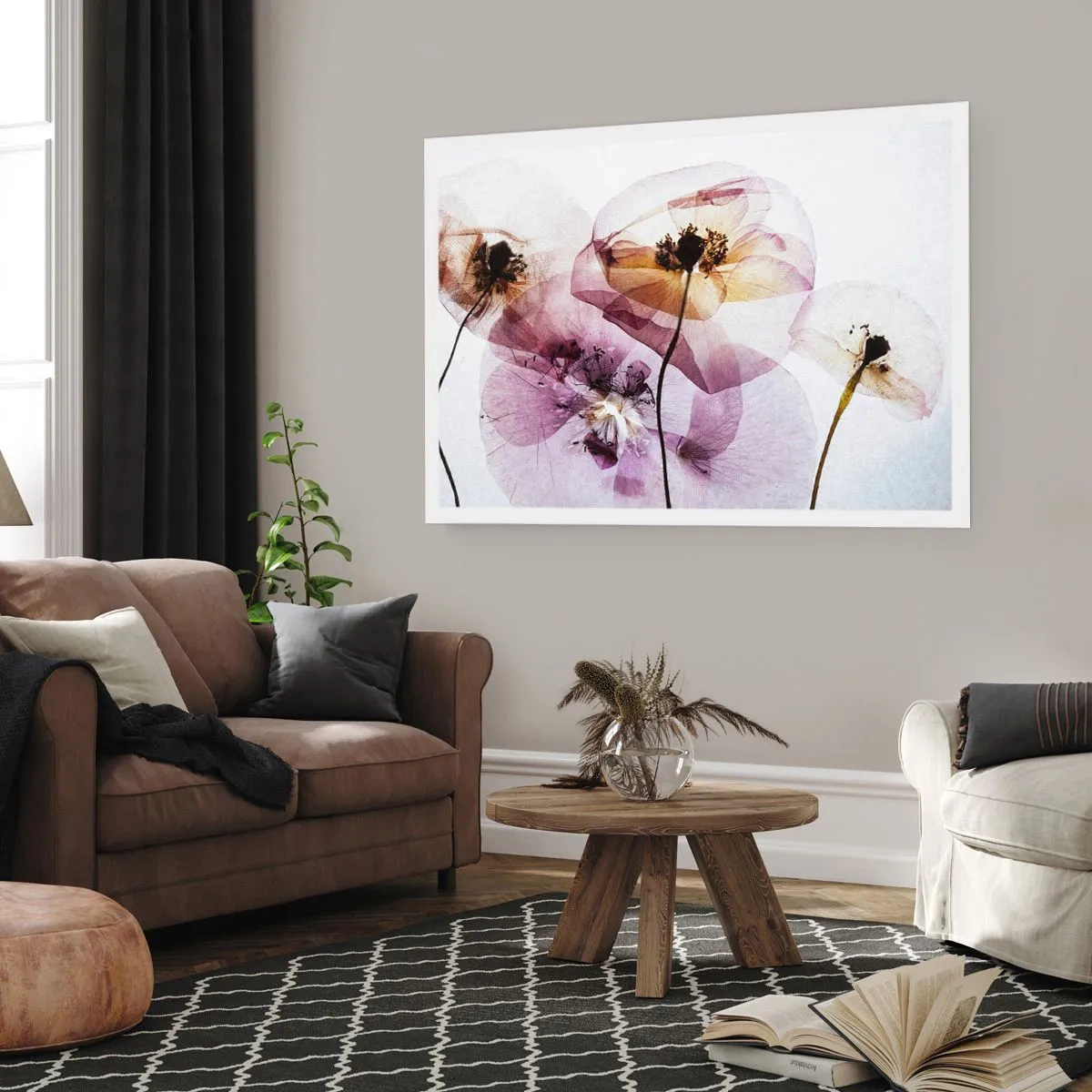 Poster - Transparente Körperblumen - 40x30 cm