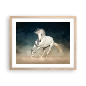 Poster in einem Rahmen aus heller Eiche - Freiheit in ihrem reinen Zustand - 50x40 cm