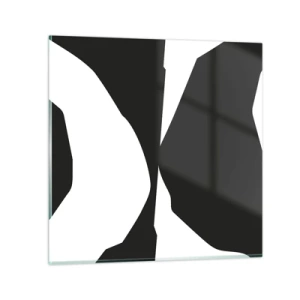 Glasbild - Bild auf glas - Positiv negativ - 60x60 cm