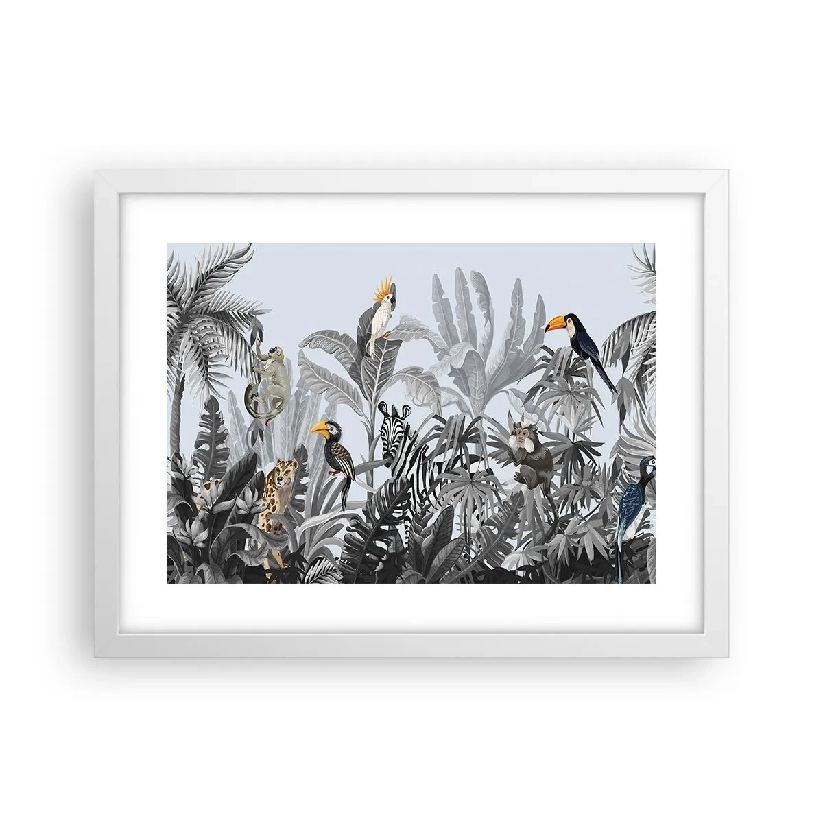 Poster in einem weißen Rahmen - Afrikanisches Märchen - 40x30 cm