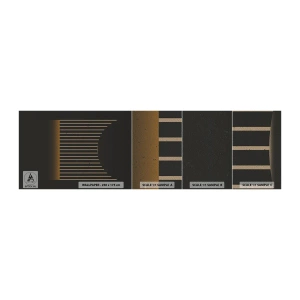 Fototapeten Muster Premium Sand - Die Dunkelheit erkunden - Abstraktion, Stück, Lineart - 100x30 cm