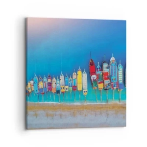 Bild auf Leinwand - Leinwandbild - Aus der Vogelperspektive - 70x70 cm