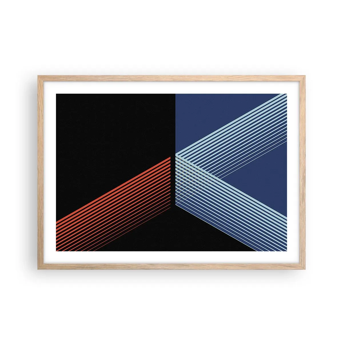 Poster in einem Rahmen aus heller Eiche - Eine einfache Geschichte - 70x50 cm
