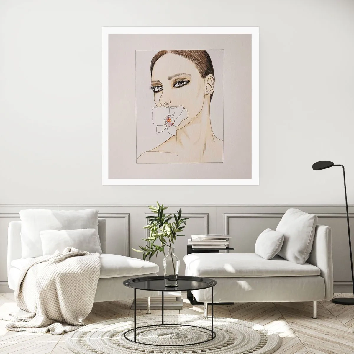 Poster - Ein Symbol für Eleganz und Schönheit - 60x60 cm