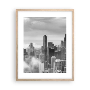 Poster in einem Rahmen aus heller Eiche - Amerikanische Landschaft - 40x50 cm