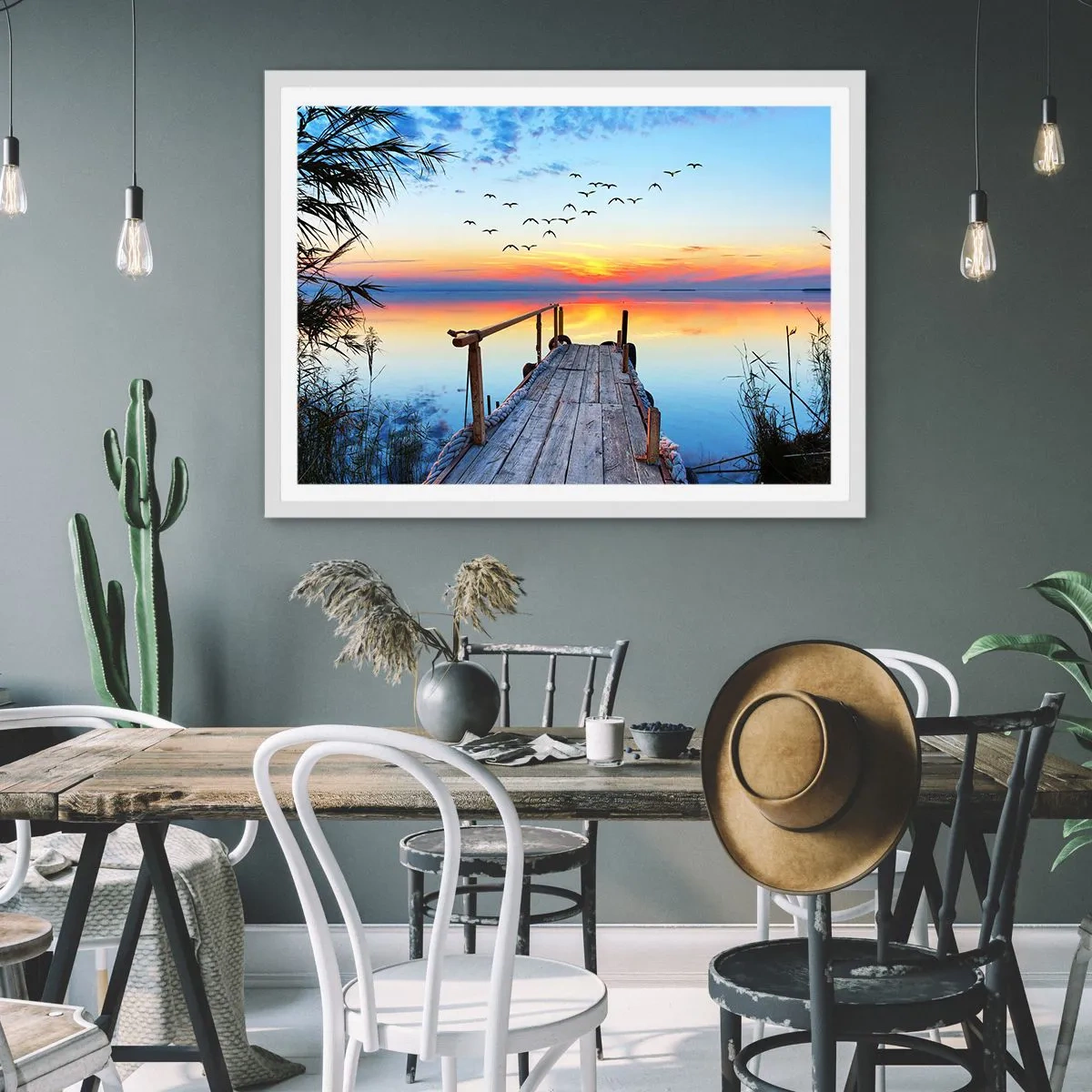 Poster in einem weißen Rahmen - Es ist Zeit, zurückzukehren ... - 100x70 cm