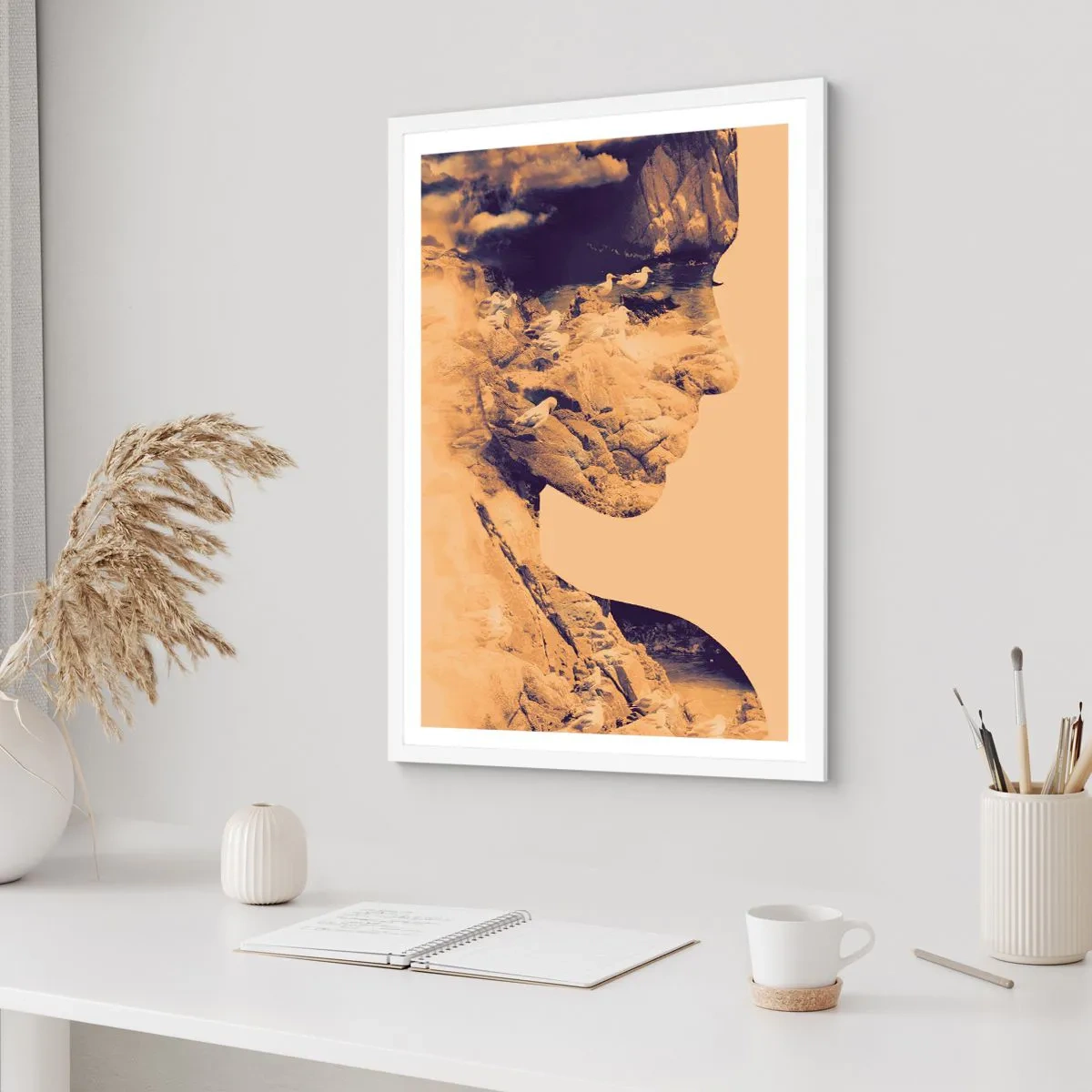 Poster in einem weißen Rahmen - Von Natur aus schön - 70x100 cm