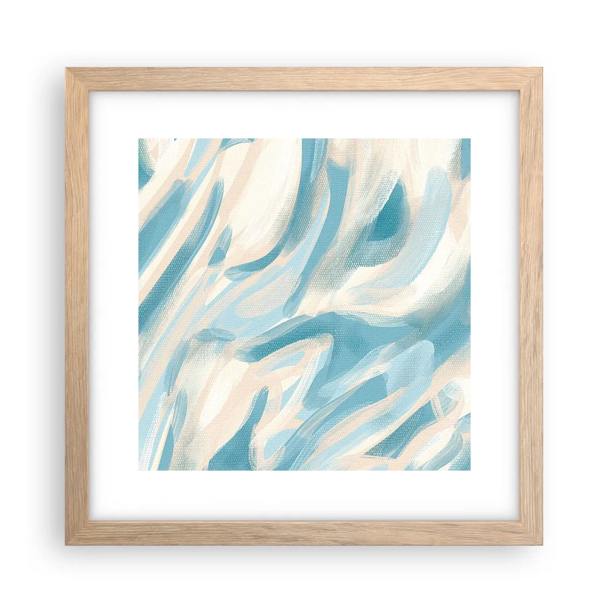 Poster in einem Rahmen aus heller Eiche - Frühlingsbrisen - 30x30 cm