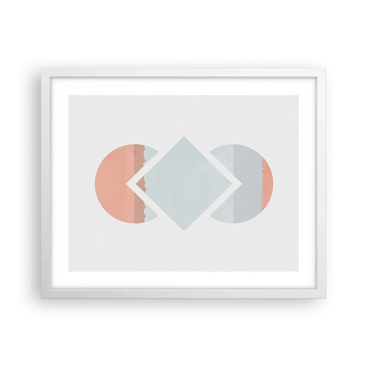 Poster in einem weißen Rahmen - Die Situation ist klar - 50x40 cm