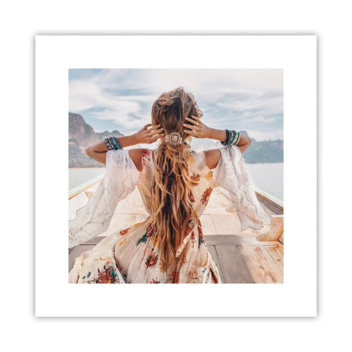 Poster - Auf dem Weg zum Glück - 30x30 cm