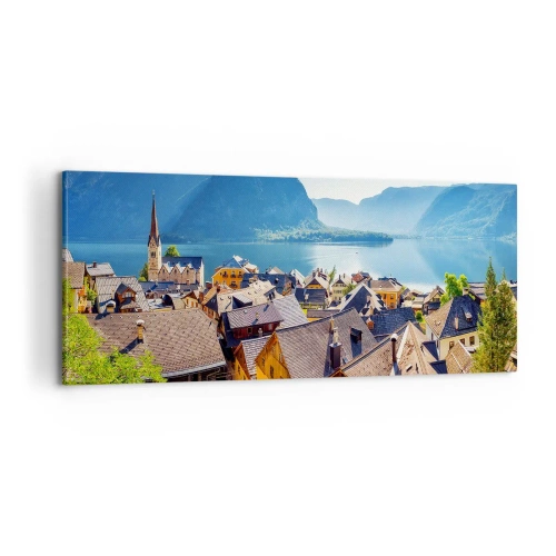 Bild auf Leinwand - Leinwandbild - Es könnte nicht malerischer sein - 100x40 cm