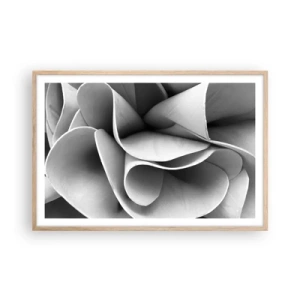 Poster in einem Rahmen aus heller Eiche - Es passiert im Weltraum - 91x61 cm