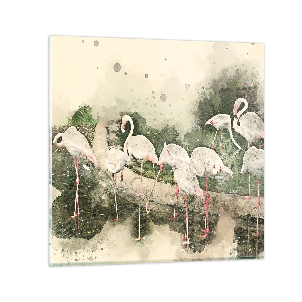 Glasbild - Bild auf glas - Exotischer Traum - 60x60 cm