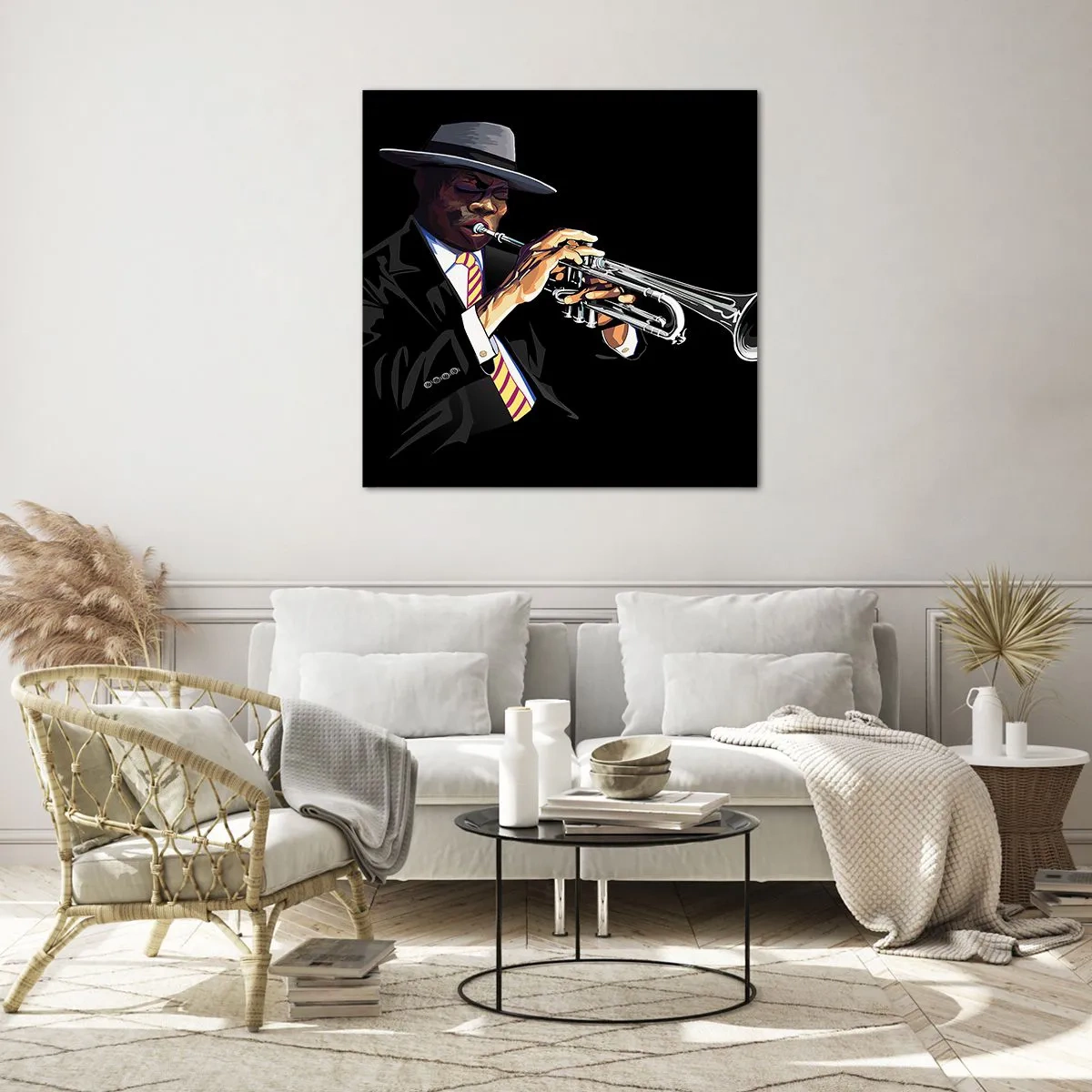 Glasbild - Bild auf glas - Charme der alten Schule - 40x40 cm