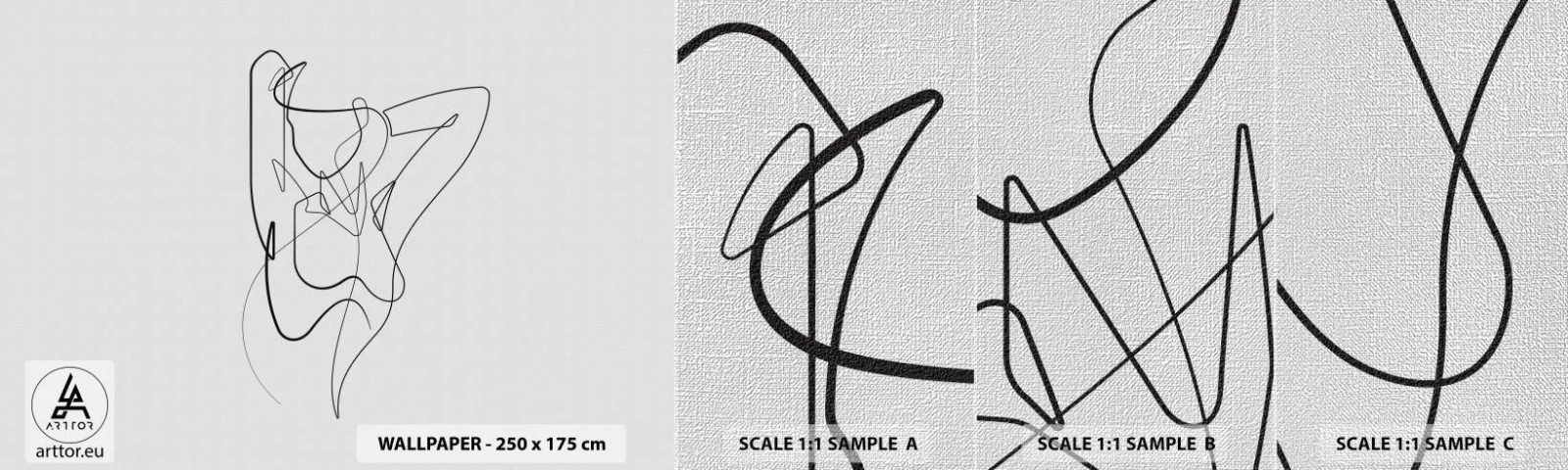 Fototapeten Muster Premium Canvas - So, wie du wirklich bist ... - Abstraktion, Frauenkörper, Grafik - 100x30 cm