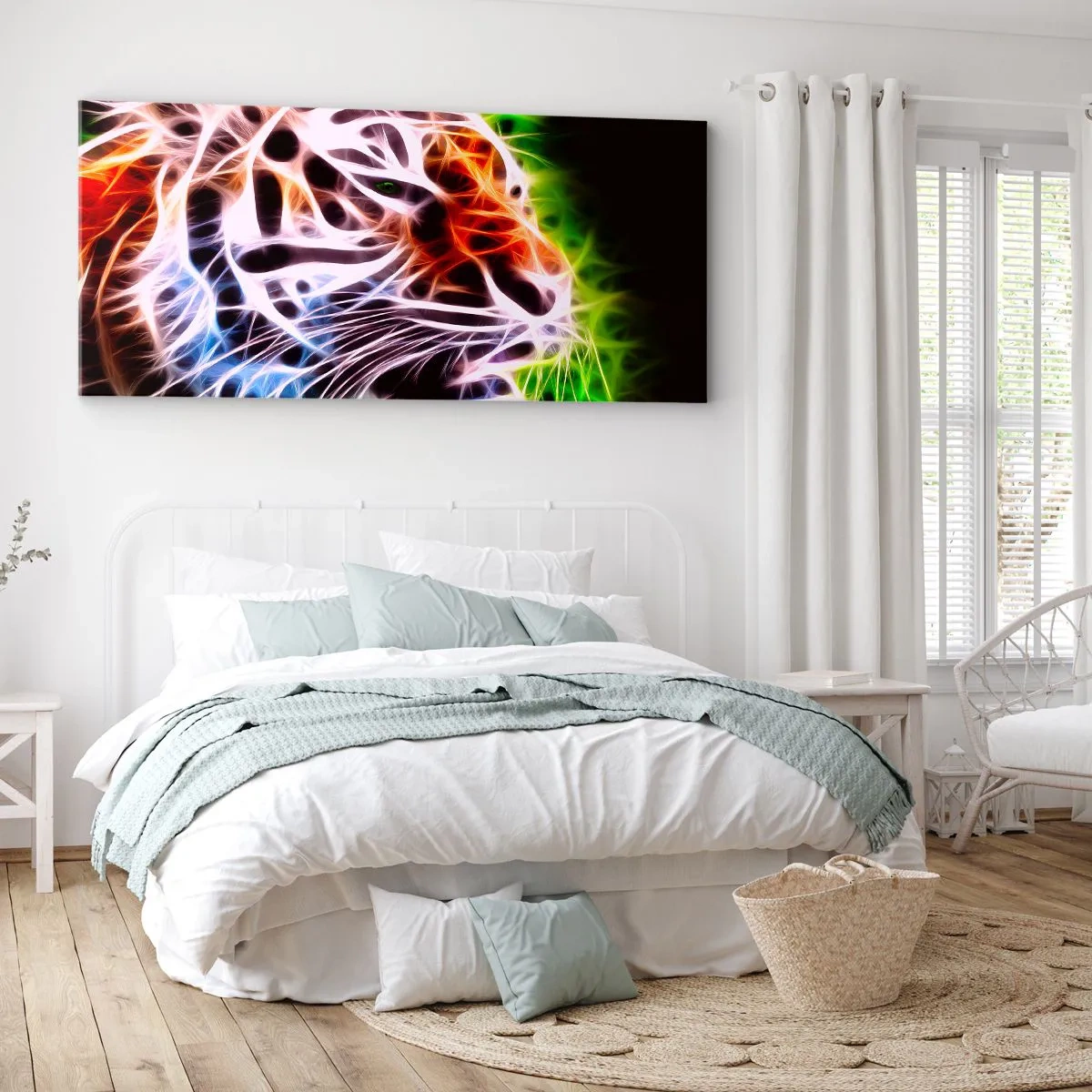 Bild auf Leinwand - Leinwandbild - Schreckliche Aura - 100x40 cm