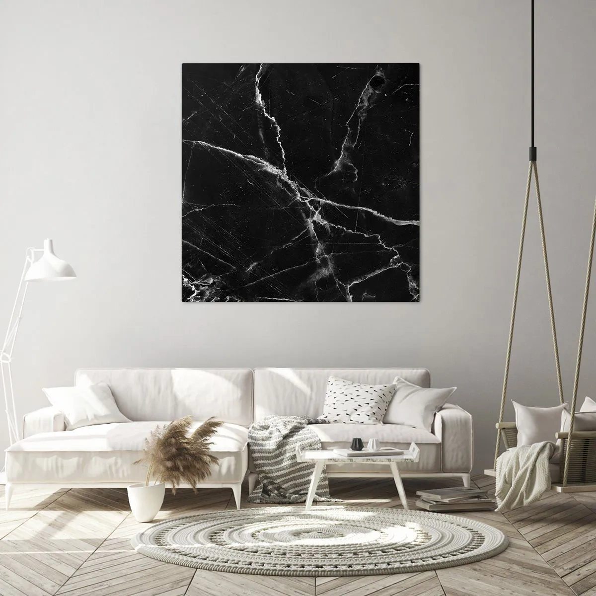 Bild auf Leinwand - Leinwandbild - Geheimleben des Steins - 40x40 cm