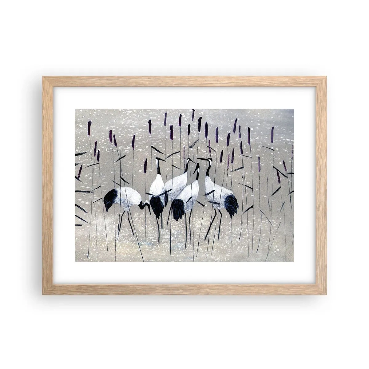 Poster in einem Rahmen aus heller Eiche - Unter ihren eigenen - 40x30 cm