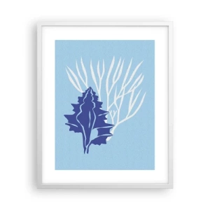 Poster in einem weißen Rahmen - Blattformen - 40x50 cm