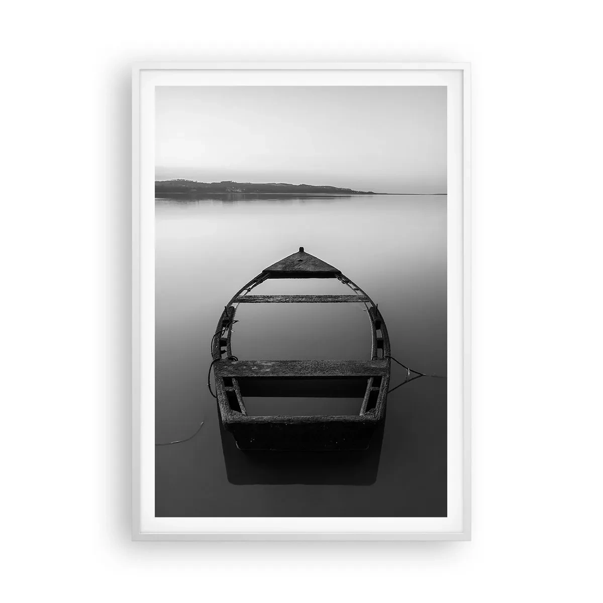 Poster in einem weißen Rahmen - Sehnsucht und Melancholie - 70x100 cm