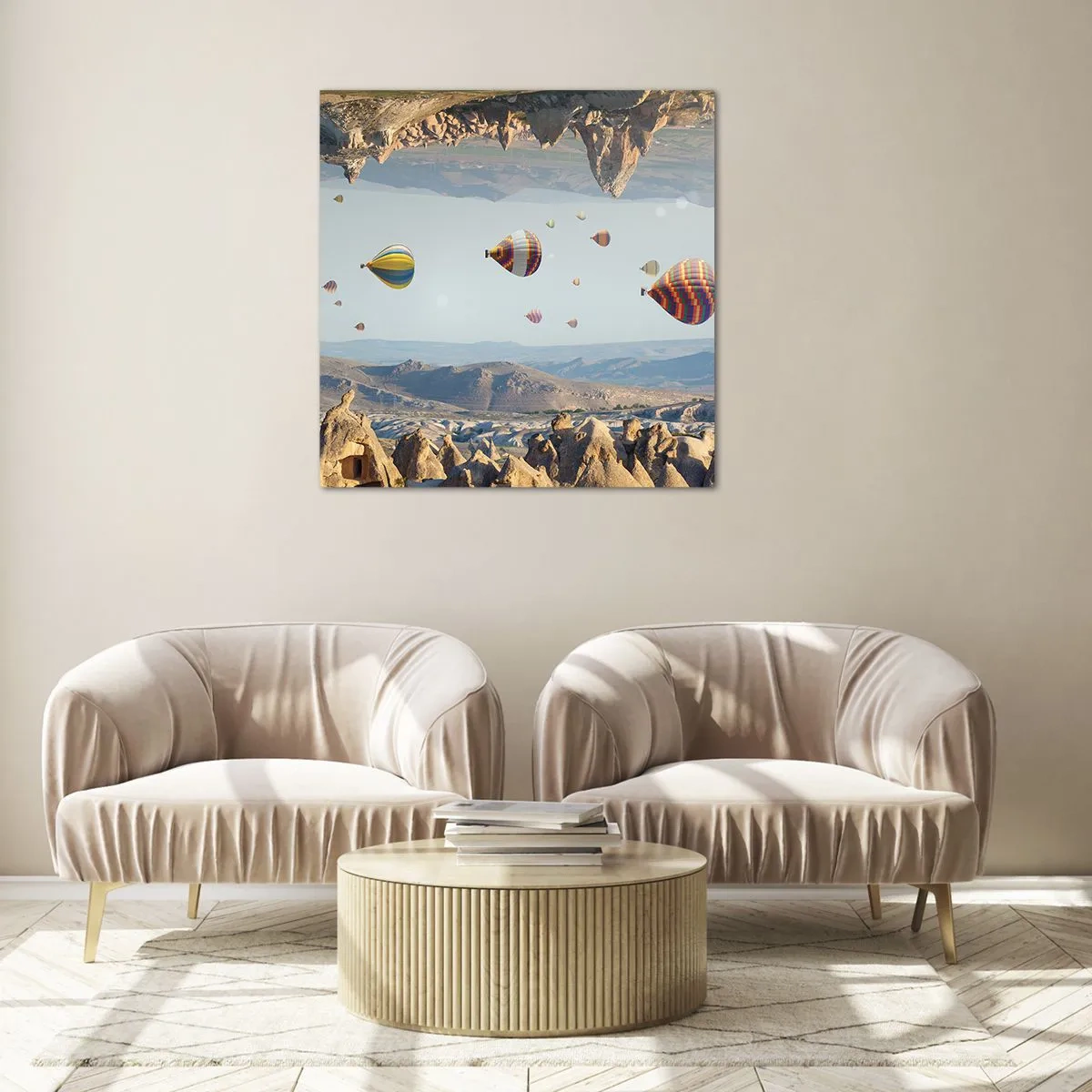 Glasbild - Bild auf glas - Hier ist alles möglich - 50x50 cm