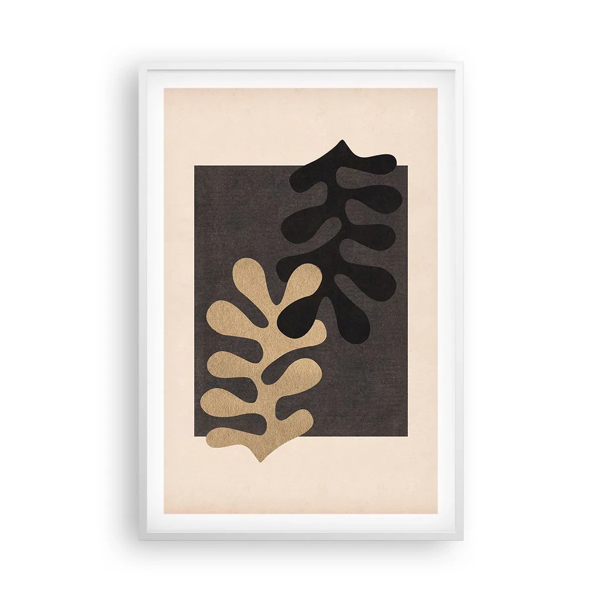 Poster in einem weißen Rahmen - Abwesenheit und Ergänzung - 61x91 cm