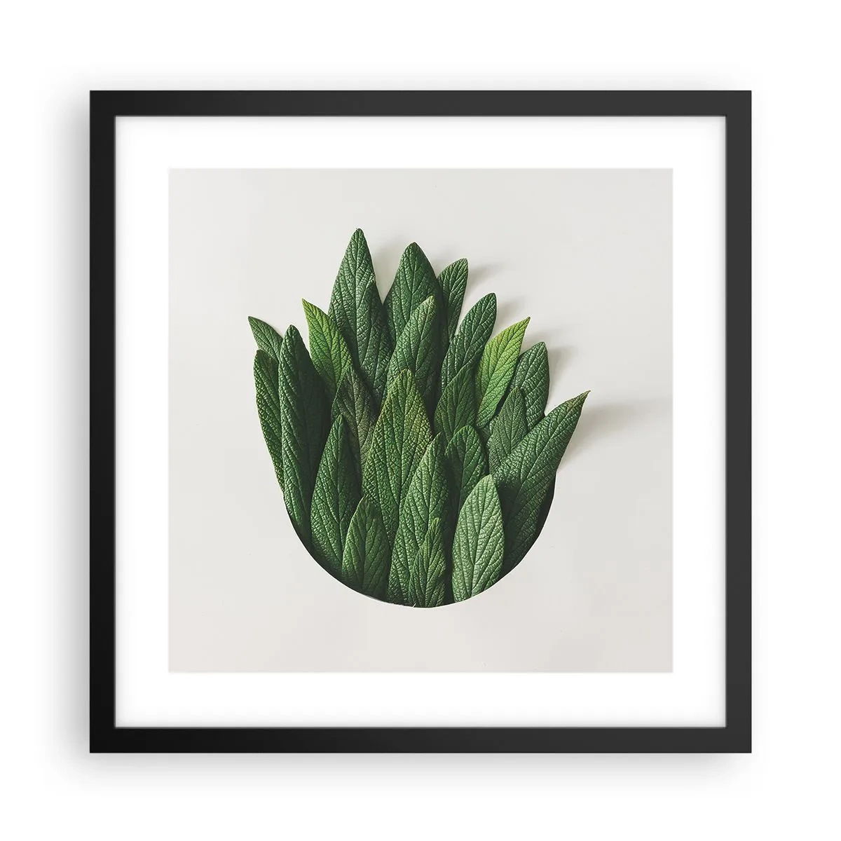 Poster in einem schwarzem Rahmen - Ungebremste Neugier - 40x40 cm