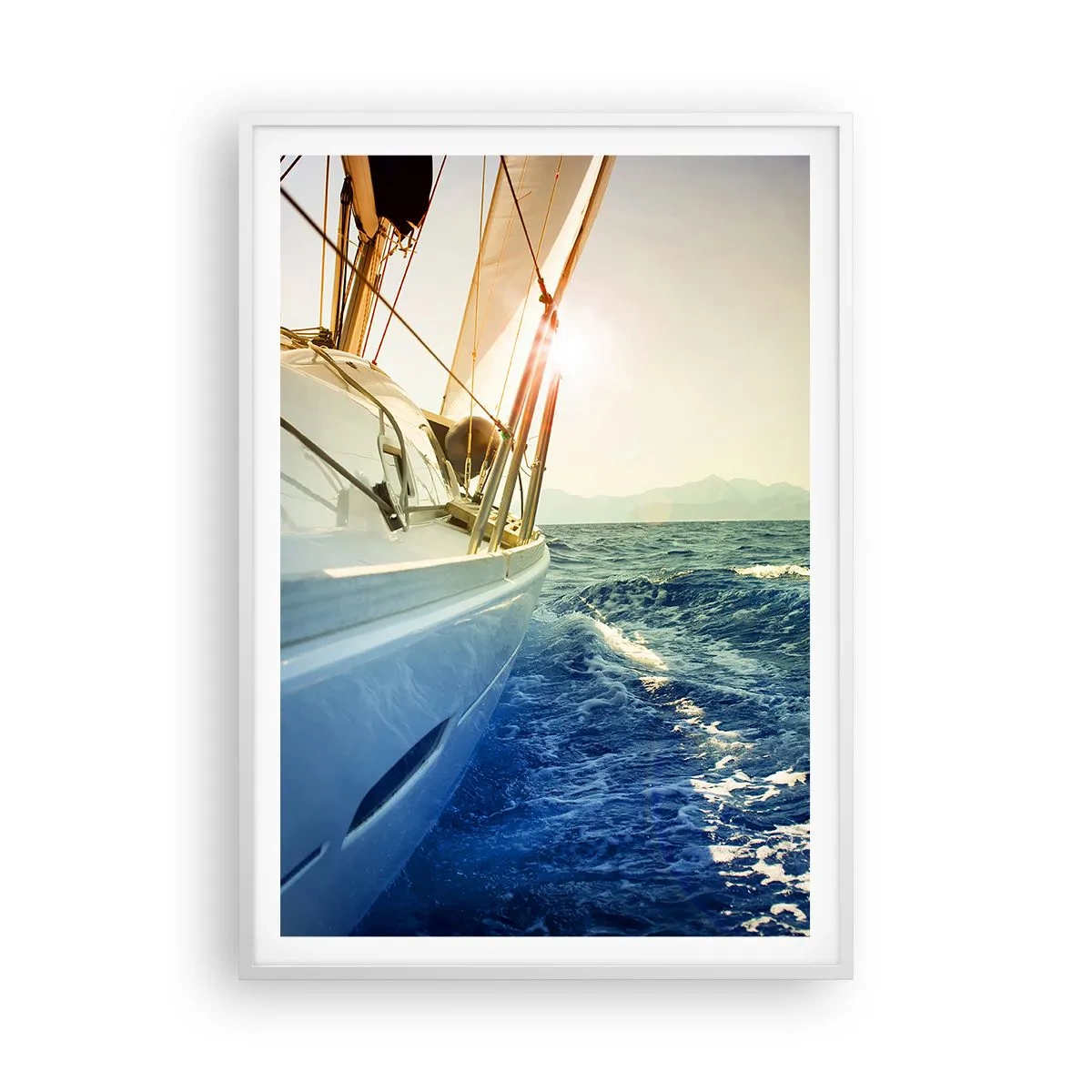 Poster in einem weißen Rahmen - Auf ins Abenteuer - 70x100 cm