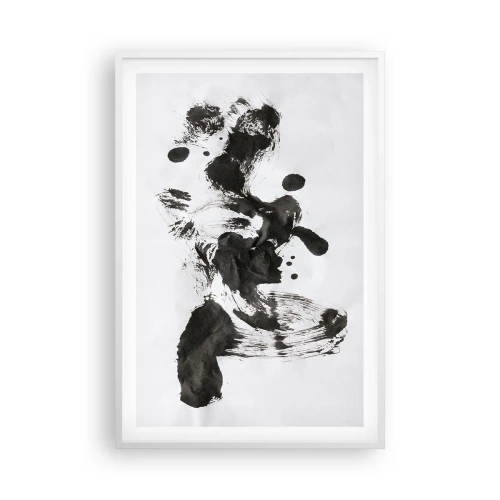 Poster in einem weißen Rahmen - Obwohl das Wahnsinn ist, steckt darin eine Methode? - 61x91 cm