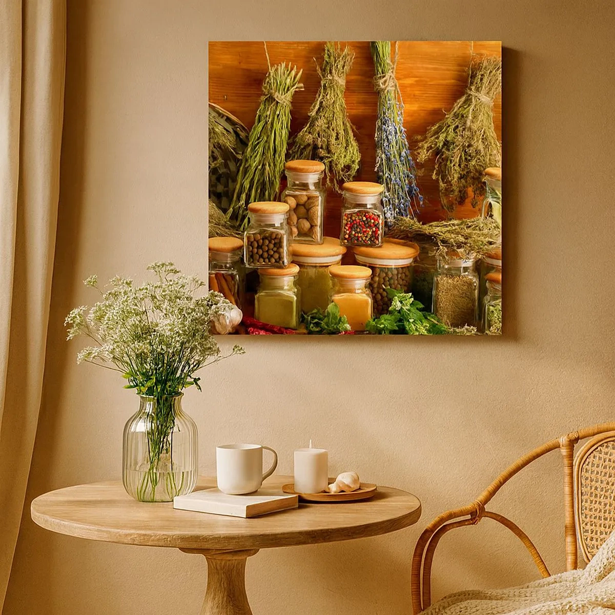 Bild auf Leinwand - Leinwandbild - Küchenzauber - 30x30 cm