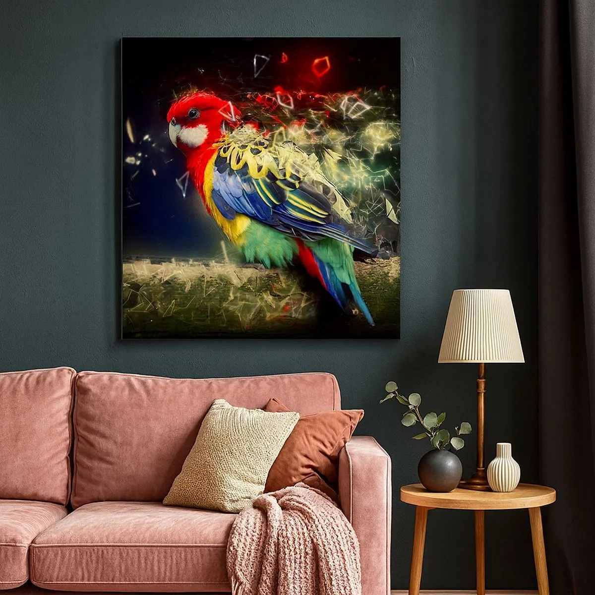 Bild auf Leinwand - Leinwandbild - Botschafter des Strahlens - 30x30 cm