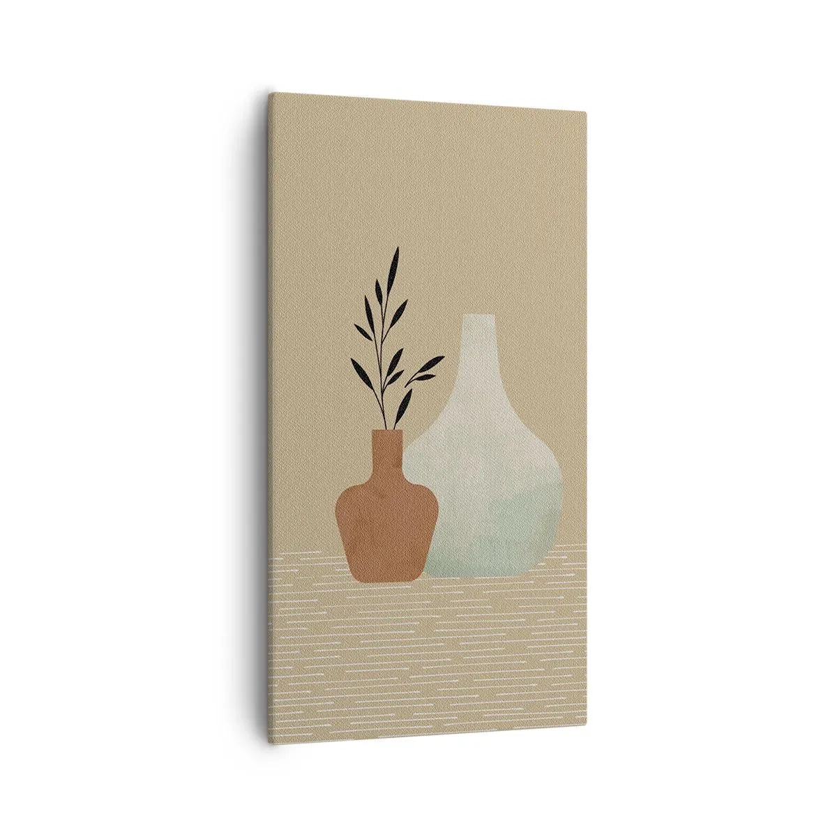 Bild auf Leinwand - Leinwandbild - Vase und ihre Idee - 55x100 cm