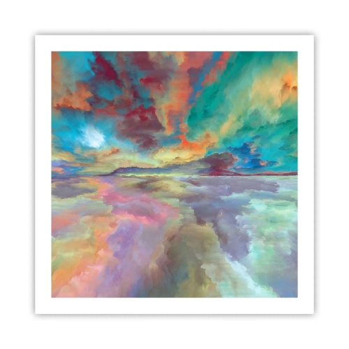 Poster - Zwei Himmel - 60x60 cm